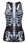 Skeleton Print Tank Top